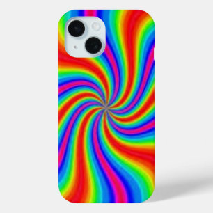 Coque Pour iPhone 15 Pinwheel coloré