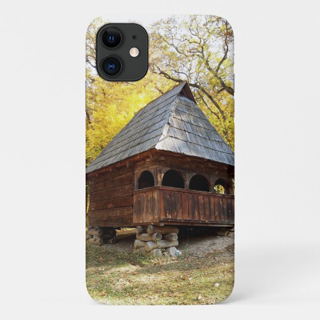 Coques Case-Mate iPhone Pionnier Cabine en bois rustique (Dos)