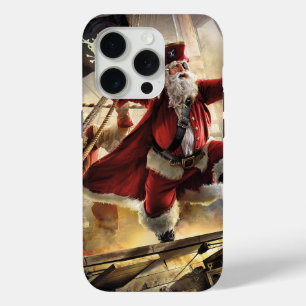 Coque iPhone 15 Pro Pirate Père Noël