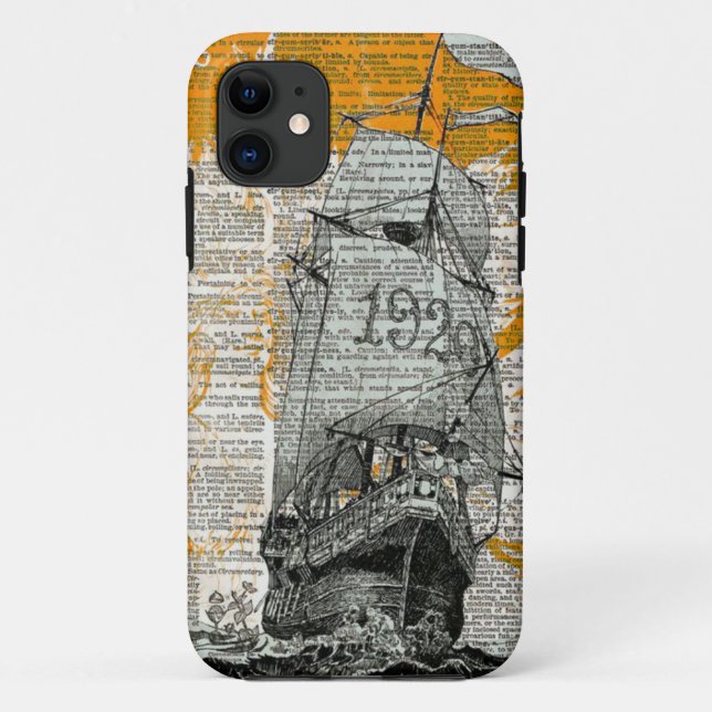 Coques Case-Mate iPhone Pirate Ship Design journal (Dos)