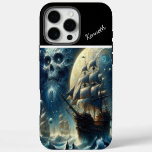 Coques iPhone 16 Pro Max Pirate Ship Skull Moon's Shadow