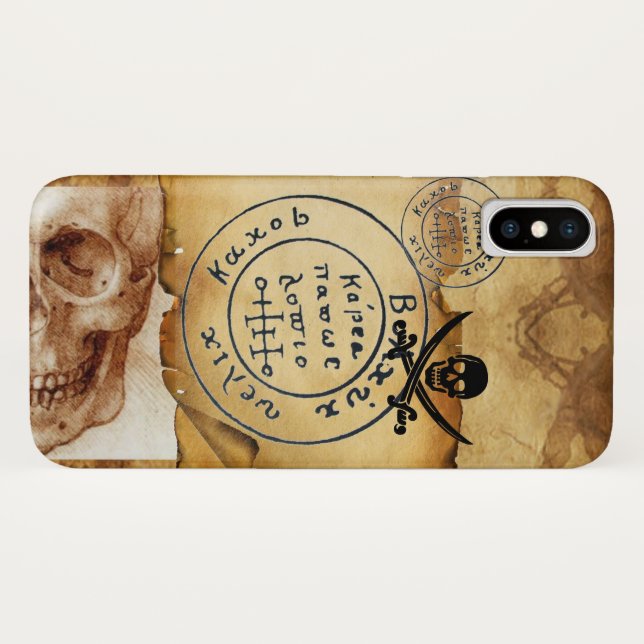 COQUES Case-Mate iPhone PIRATES ANCIENNES CARTE DU TRÉSOR, HABILLEMENT ET  (Dos (Horizontal))