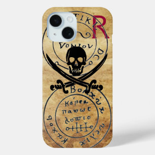 COQUE POUR iPhone 15 PIRATES ANCIENNES CARTE DU TRÉSOR, HABILLEMENT ET 
