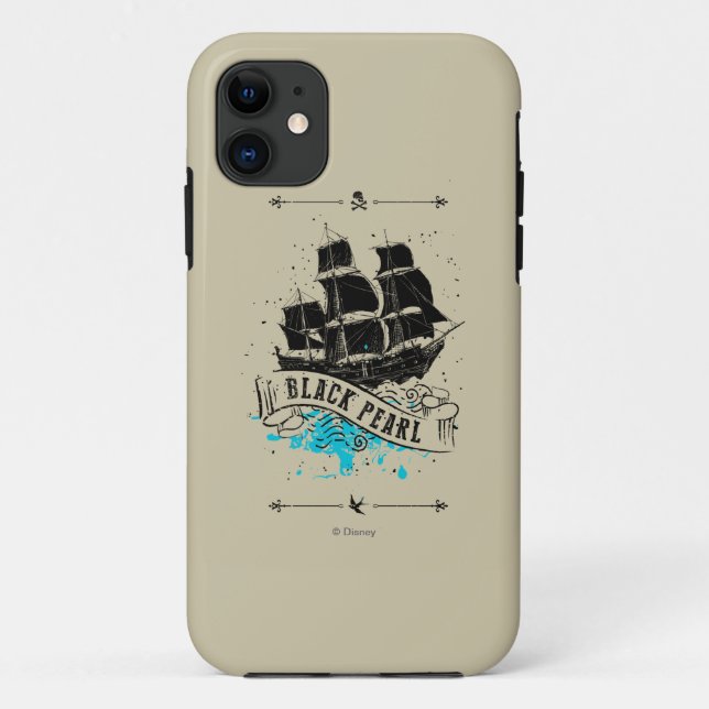 Coques Case-Mate iPhone Pirates des Caraïbes 5| Black Pearl (Dos)