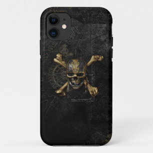 Coque iPhone 11 Pirates du crâne des Caraïbes et des os croisés