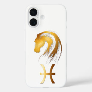 Coque Pour iPhone 16 Pisces Horse chinois Astrologie occidentale iPC