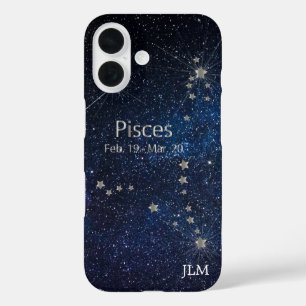 Coque Pour iPhone 16 Pisces - Symbole Zodiac