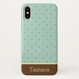 Coques Pour iPhone Pitter-Patter Raindrops Monogram