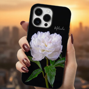 Coque Pour Pour iPhone 14 Pro Max Pivoine blanche élégante une fleur comme aucune au