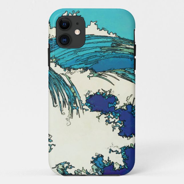 Coques Case-Mate iPhone PixDezines konen uehara vagues océaniques, 上 原 (Dos)