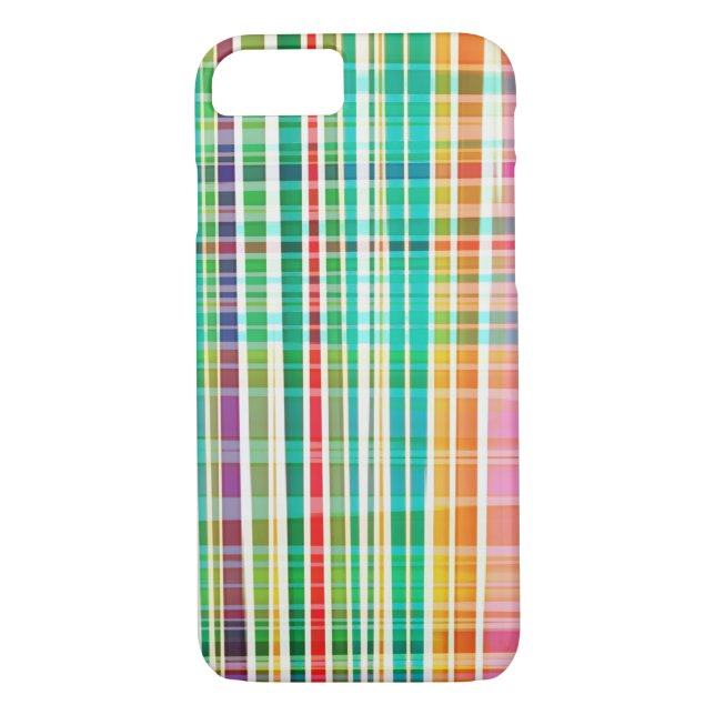 Coques Case-Mate iPhone PixDezines Malibu plaid (Dos)