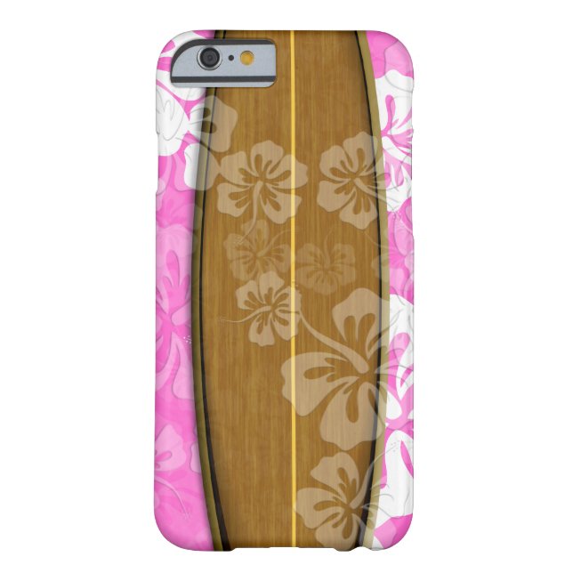 Coques Case-Mate iPhone PixDezines surf board+hibiscus/do-it-yourself arri (Dos)