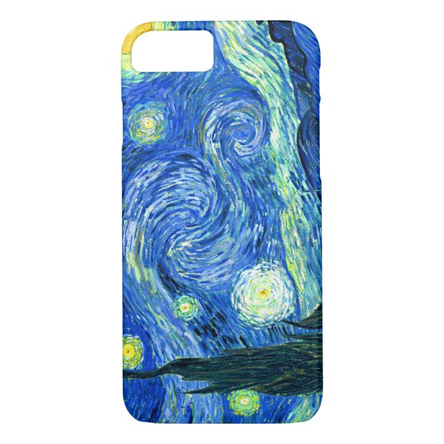 Coques Case-Mate iPhone PixDezines Van Gogh Starry Nuit / St. Remy (Dos)