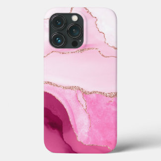 Case-Mate iPhone Case PixDezines WATERCOLOR AGATE, Coque-Mate ROSE QUART