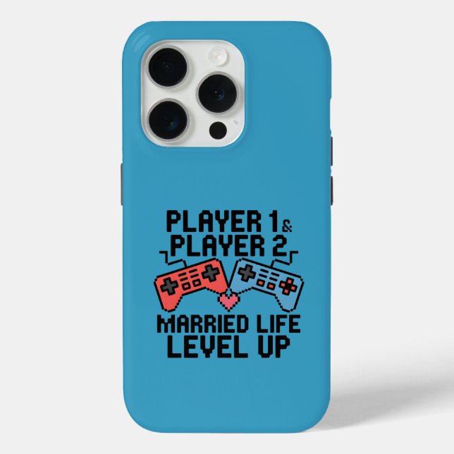 Coques Case-Mate iPhone Pixel Gaming Couple Level Up Design (Verso)