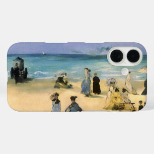 Coques iPhone 16 Plage à Boulogne par Edouard Manet, Art ancien