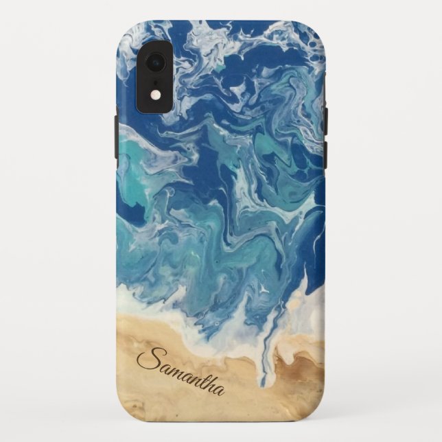 Coques Case-Mate iPhone Plage Abstraite personnalisée (Dos)
