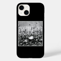 PLAGE BLANCHE NOIRE PHOTO SHELL STONES SABLE PERSO