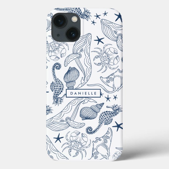 Coques Case-Mate iPhone Plage Côtière Créatures de la mer (Verso)