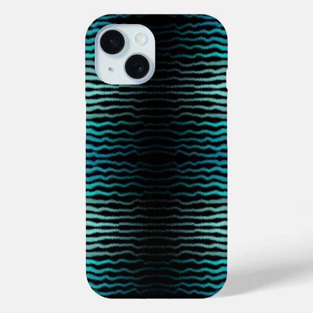 Coques Case-Mate iPhone Plage côtière Salé Vagues Turquoise Art Abstrait (Verso)
