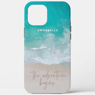 Case-Mate iPhone Case plage de sable tropical océan l'aventure commence