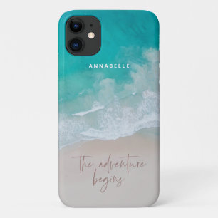 Case-Mate iPhone Case plage de sable tropical océan l'aventure commence