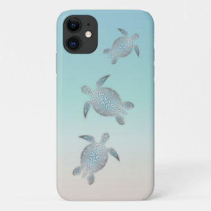 Case-Mate iPhone Case Plage de Tortues Argent Style côte Turquoise