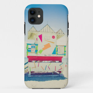 Coque Case-Mate Pour iPhone Plage du sud de la tour   de maître nageur, Miami