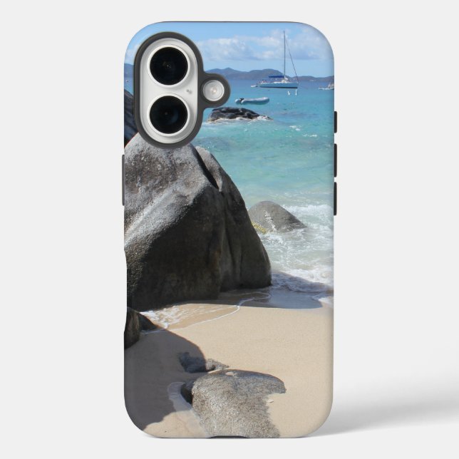 Coques Case-Mate iPhone Plage pittoresque aux thermes de Virgin Gorda, BVI (Verso)