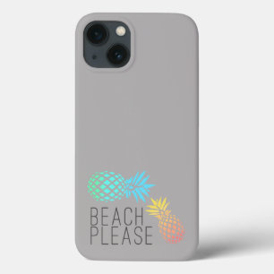 iPhone 13 Case "plage s'il vous plaît", ananas coloré