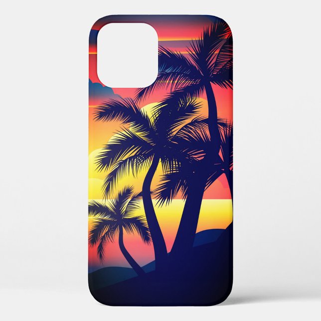 Coques Case-Mate iPhone Plage Sunset (Beautiful Sunset Colors Black, Orange Yellow iPhone Case!)