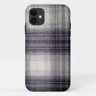 Coque iPhone 11 Plaid bleu