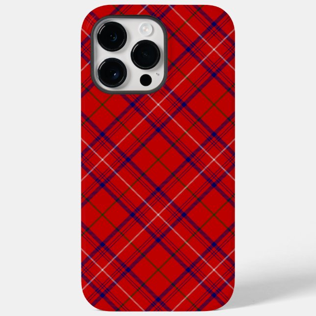 Coques Case-Mate iPhone plaid bleu rose tartan (Verso)