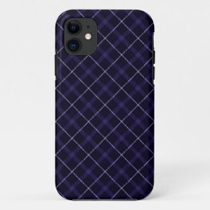 Coque iPhone 11 Plaid Bleu / Tartan