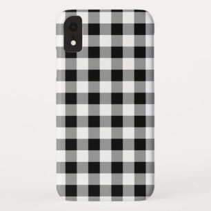 Case-Mate iPhone Case Plaid de buffle noir et blanc