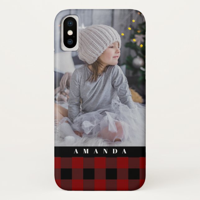 Coques Case-Mate iPhone Plaid et photo confortables (Dos)