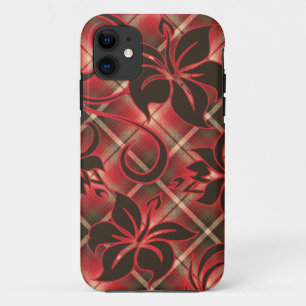 Coque Case-Mate Pour iPhone Plaid hawaïen de ketmie de Mauna LOA