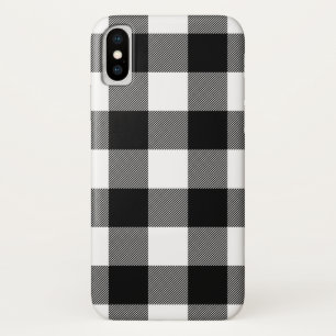 Case-Mate iPhone Case Plaid noir et blanc