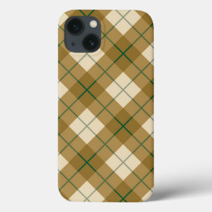Case-Mate iPhone Case Plaid polarisé en or avec la rayure verte