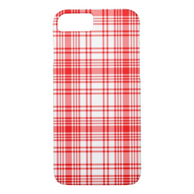 Coques Case-Mate iPhone Plaid rouge (Dos)