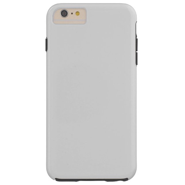 Coques Case-Mate iPhone Plaine grise blanche simple d'Ombre personnalisée (Dos)
