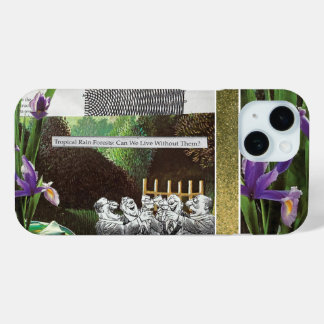 Coque Pour iPhone 15 Plaisanterie politique drôle Forêt Changement clim
