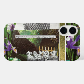 Coque Pour iPhone 16 Plaisanterie politique drôle Forêt Changement clim