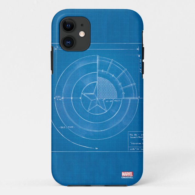 Coques Case-Mate iPhone Plan du bouclier de Captain America (Dos)