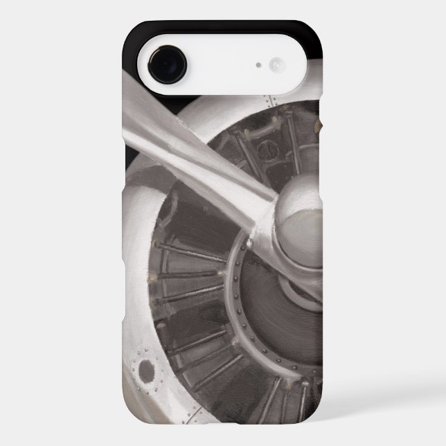 Coques Case-Mate iPhone Plan rapproché de propulseur d'avion (Verso)