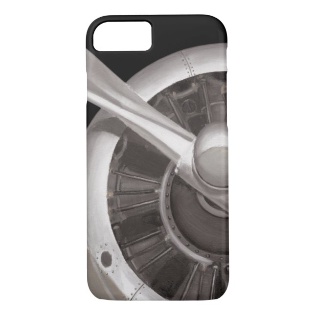 Coques Case-Mate iPhone Plan rapproché de propulseur d'avion (Dos)