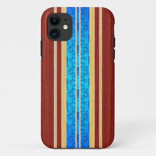 Coques Pour iPhone Planche de surf en bois de Faux de Tiki Hawiian