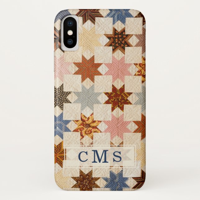 Coques Case-Mate iPhone Planche | Le Moyne Star Antique Patchwork (Dos)