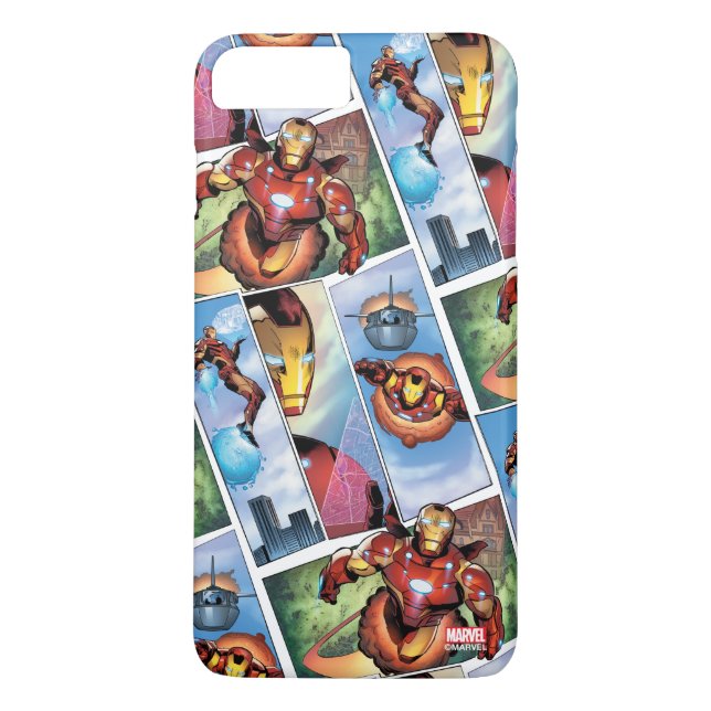 Coques Case-Mate iPhone Planches de Comics d'Iron Man (Dos)