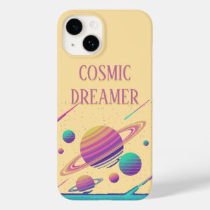 Coque Pour iPhone 14 Planètes Rétro Vaporwave Synthwave